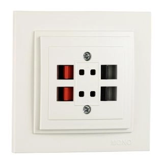 102-190005-142-Розетка HI-FI, Mono Electric Despina, Бял