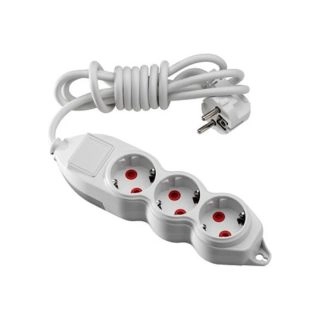 150-010001-312-Разклонител MONO ORION 3 гнезда заземен-2m (3x1mm)