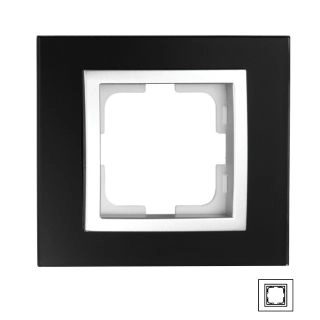 107-720000-160-Mono Style Glass Единична рамка Тъмно стъкло
