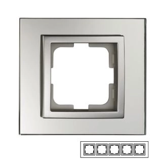 107-700000-164-Mono Style Glass Glass Петорна рамка Огледален