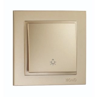 102-222225-105-Ключ-бутон стълбищен, Mono Electric Despina Metallic, Титан