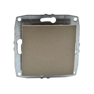 500-002325-100-Ключ единичен сх.1 (Механизъм с панел, без рамка), Mono Electric Despina Metallic, Бронз