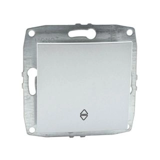 500-002125-109-Ключ девиаторен сх.6 (Механизъм с панел, без рамка), Mono Electric Despina Metallic, Сребрист