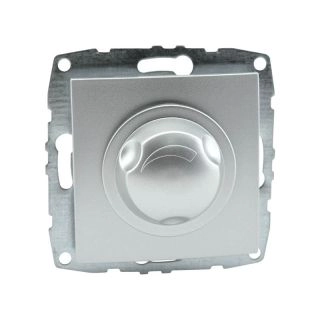 500-002105-179-Регулатор димер LED 300W (Механизъм с панел, без рамка), Mono Electric Despina Metallic, Сребрист