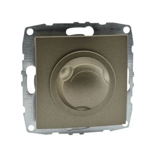 500-002305-179-Регулатор димер LED 300W (Механизъм с панел, без рамка), Mono Electric Despina Metallic, Бронз