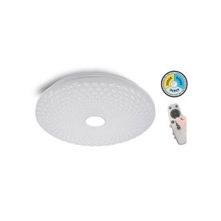 2024630-LED Плафон за Повърхностен Монтаж Vito Pearl Dimmable-D45 78W 3xCCT с IR Контролер, Бял