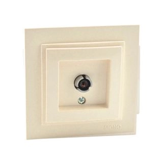 102-170005-138-TV Розетка TV - крайна (8dB-12dB-18dB-20dB), Mono Electric Despina, Крем