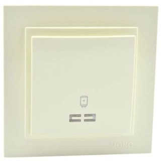 102-170006-154-Ключ за бойлер, 25A, 250VAC, Mono Electric Despina, Крем