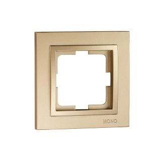 102-220000-160-Единична рамка за хоризонтален монтаж, Mono Electric Despina Metallic, Титан - Златист