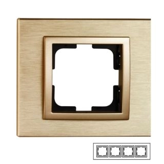 107-830000-163-Mono Style Aluminium Четворна рамка Титан