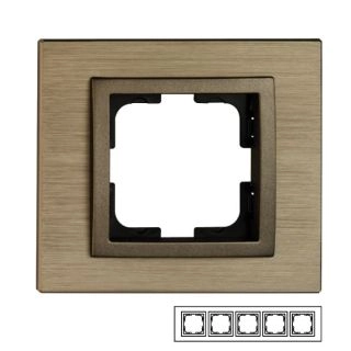 107-810000-164-Mono Style Aluminium Петорна рамка Бронз
