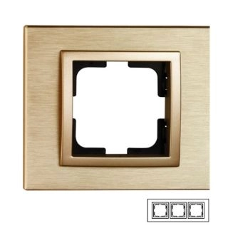 107-830000-162-Mono Style Aluminium Тройна рамка Титан