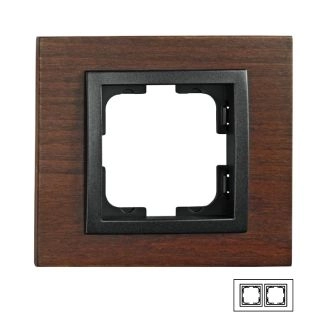 107-510000-161-Mono Style Wood Двойна рамка Орех
